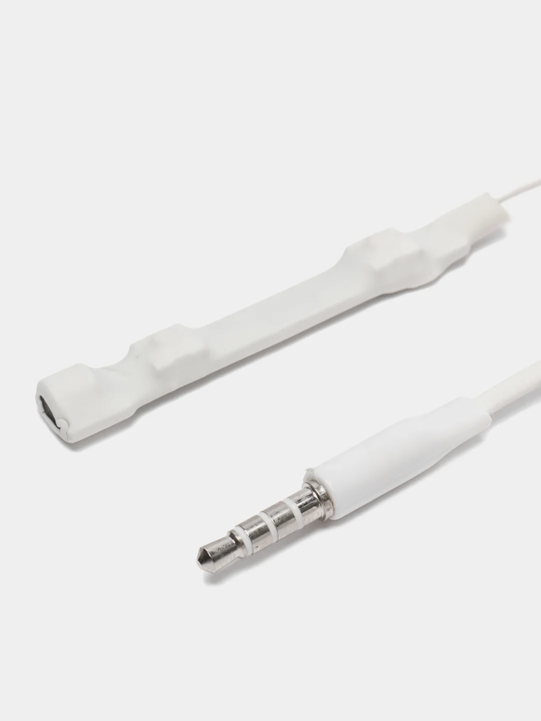 Белый микронаушник капсульный Microgadgets Pro+, проводной, с выводным микрофоном
