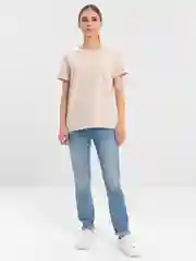 Молочный футболка хлопковая, женская, оверсайз, однотонная