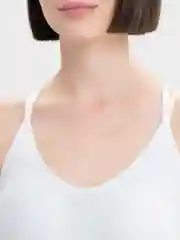 Белый спортивный топ бра