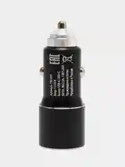 Автомобильное зарядное устройство, Type-C/USB, 3А, 12В, быстрая зарядка QC3.0, металл