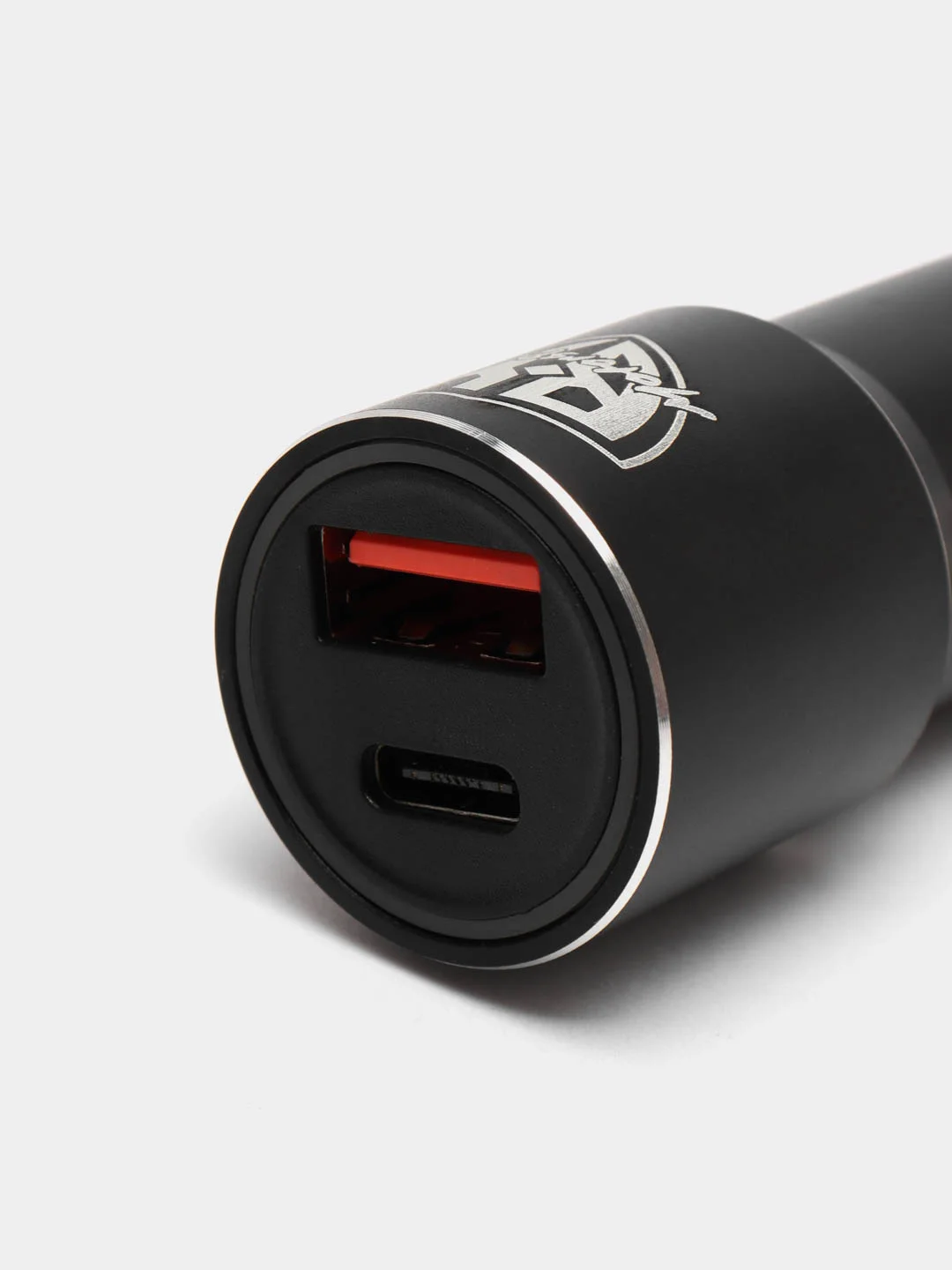 Автомобильное зарядное устройство, Type-C/USB, 3А, 12В, быстрая зарядка QC3.0, металл