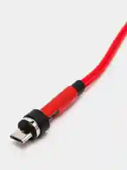 Кабель зарядки магнитный поворотный, c 3 насадками iPhone / Micro USB / Type-C, 1 м, 2.4А