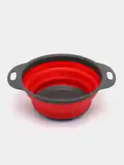 Красный дуршлаг складной, силиконовый