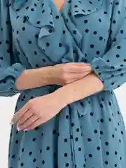 Голубой платье женское, большие размеры