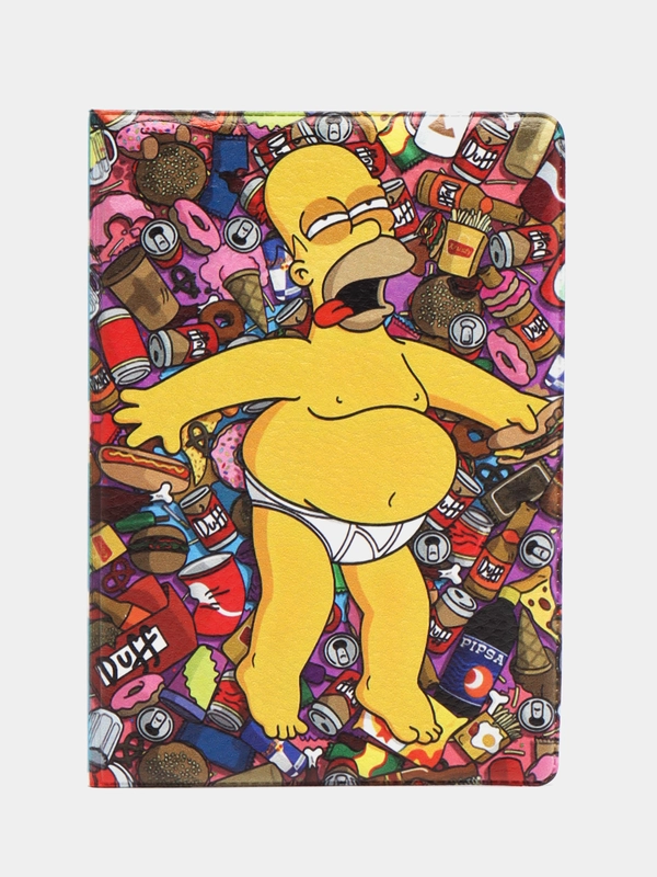 Обложка чехол на паспорт Гомер Симпсон в Раю (Homer Jay Simpson)