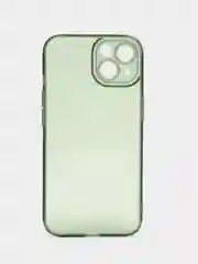 Зеленый чехол iPhone 15/14/13/12/11/Pro/Max/Mini/Plus/X/XR/XS/6S/7/8+/SE 2, прозрачный