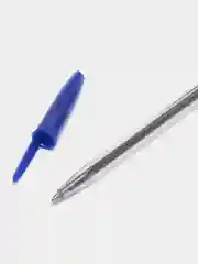 Ручка шариковая, набор, масляная, синяя, тонкая, для школы, 0.7 мм