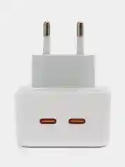 Сетевое зарядное устройство Borofone BA76A, 35W, 2 выхода Type-C + кабель, быстрая зарядка