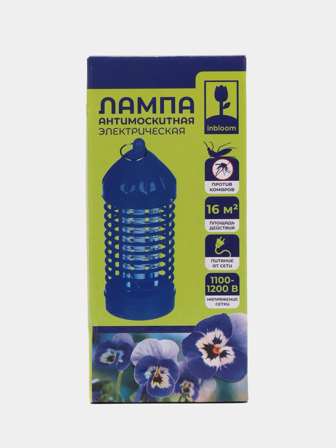 Желтый лампа антимоскитная электрическая INBLOOM, 220В, 21 х 9 см, длина шнура 80 см