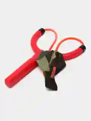 Алый рогатка с резиновыми жгутами для рыбалки и охоты