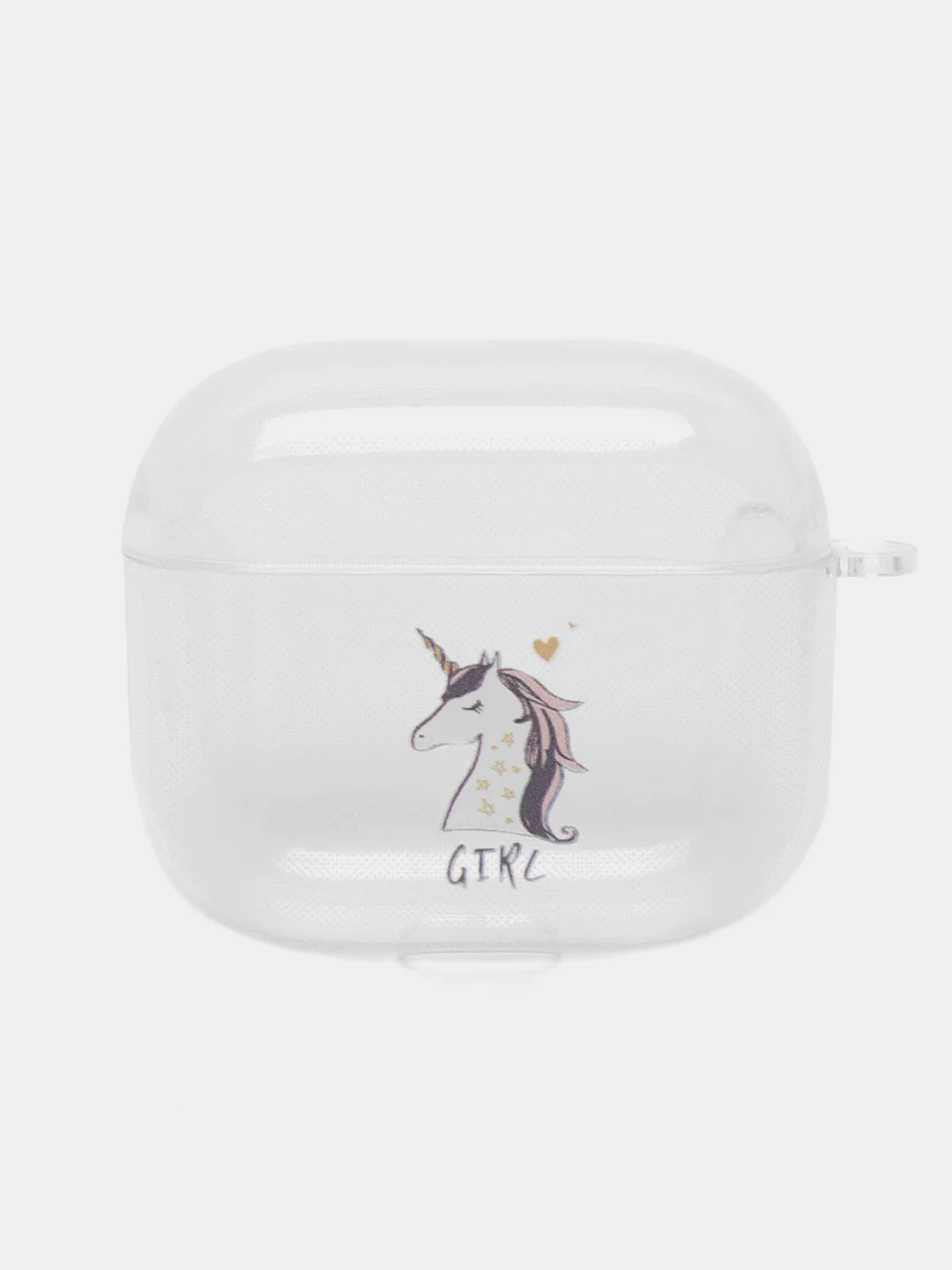 Конфетный чехол для наушников Apple AirPods 3 силиконовый прозрачный принт Nike / Найк