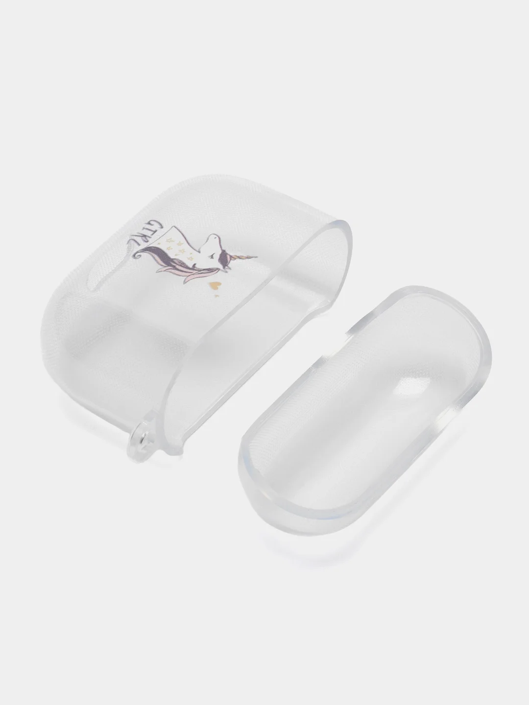 Конфетный чехол для наушников Apple AirPods 3 силиконовый прозрачный принт Nike / Найк