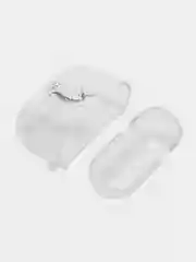 Конфетный чехол для наушников Apple AirPods 3 силиконовый прозрачный принт Nike / Найк