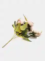 Бежевый искусственные цветы: камелии, пионы, букет