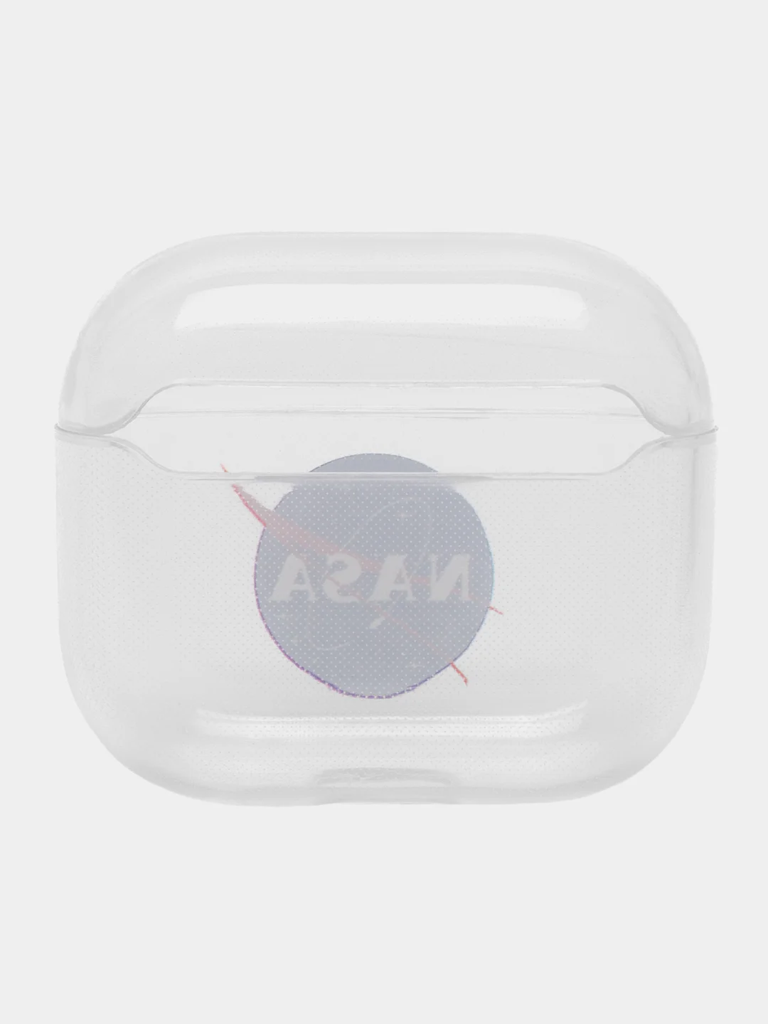 Индиго чехол для наушников Apple AirPods 3 силиконовый прозрачный принт Nike / Найк