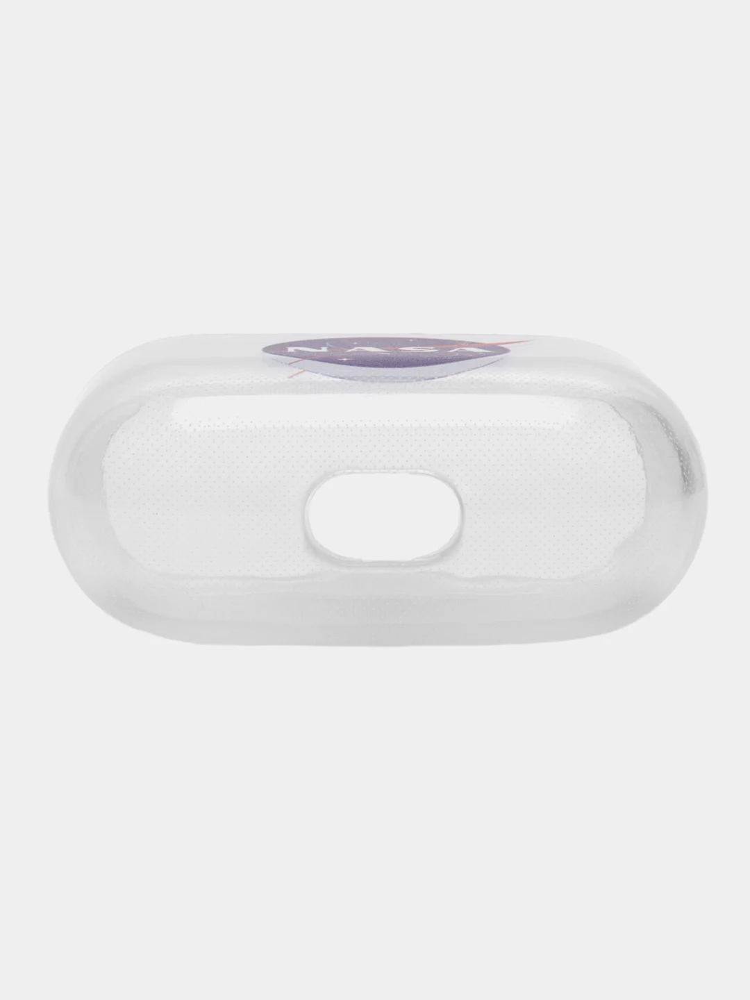 Индиго чехол для наушников Apple AirPods 3 силиконовый прозрачный принт Nike / Найк