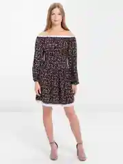 Черный летнее мини платье с открытыми плечами
