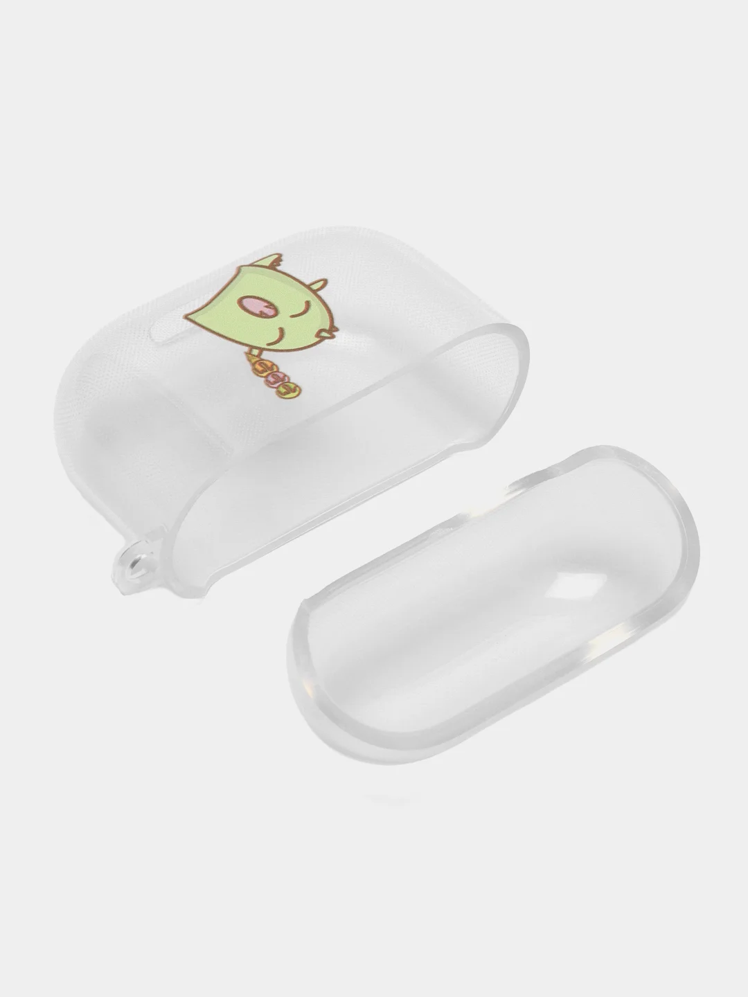 Зелёный хаки чехол для наушников Apple AirPods 3 силиконовый прозрачный принт Nike / Найк