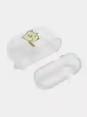Зелёный хаки чехол для наушников Apple AirPods 3 силиконовый прозрачный принт Nike / Найк