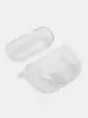 Зелёный хаки чехол для наушников Apple AirPods 3 силиконовый прозрачный принт Nike / Найк