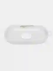 Зелёный хаки чехол для наушников Apple AirPods 3 силиконовый прозрачный принт Nike / Найк
