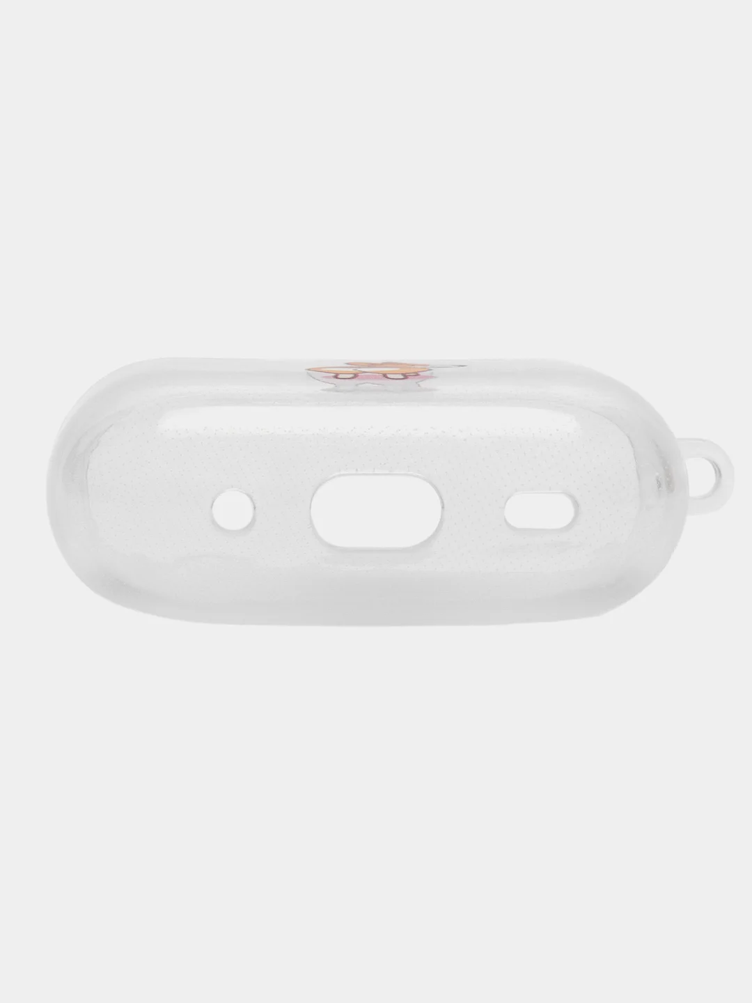 Белый чехол для Apple AirPods Pro 2 силиконовый прозрачный с принтом Nike, Nasa (Найк, Наса))