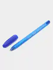 Розовый масляная ручка синяя шариковая Luxor InkGlide 100 Icy  0,7 мм трехгранная