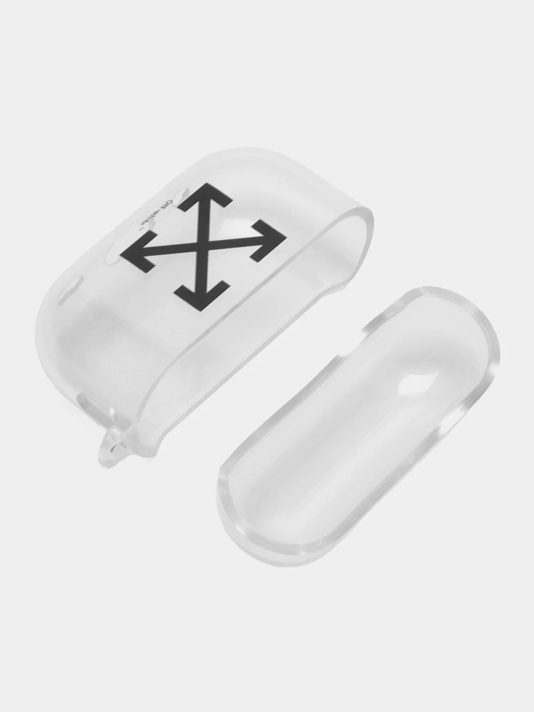 Прозрачный чехол для Apple AirPods Pro 2 силиконовый прозрачный с принтом Nike, Nasa (Найк, Наса))