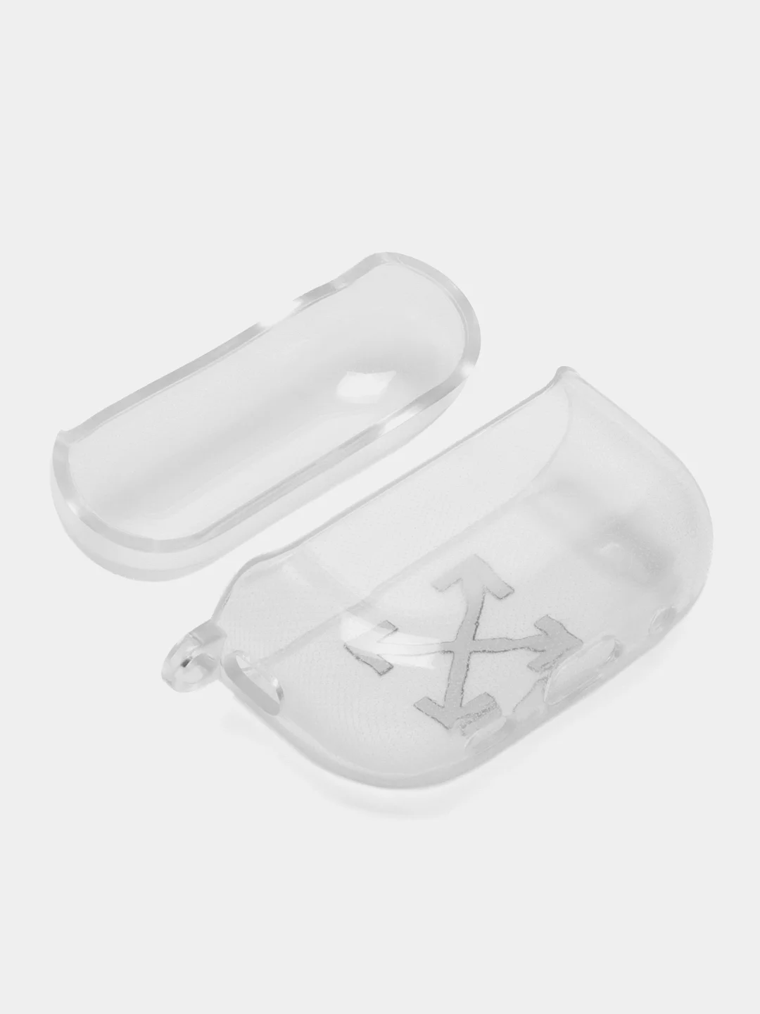 Прозрачный чехол для Apple AirPods Pro 2 силиконовый прозрачный с принтом Nike, Nasa (Найк, Наса))