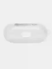 Серый меланж чехол для наушников Apple AirPods 3 силиконовый прозрачный принт Nike / Найк