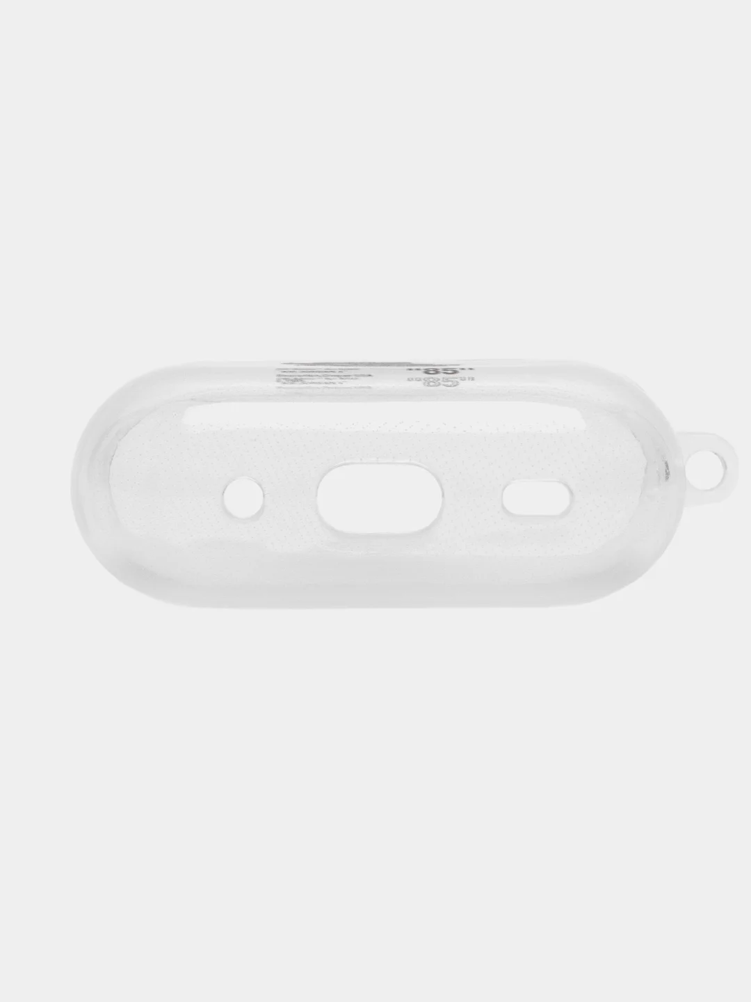 Алый чехол для Apple AirPods Pro 2 силиконовый прозрачный с принтом Nike, Nasa (Найк, Наса))