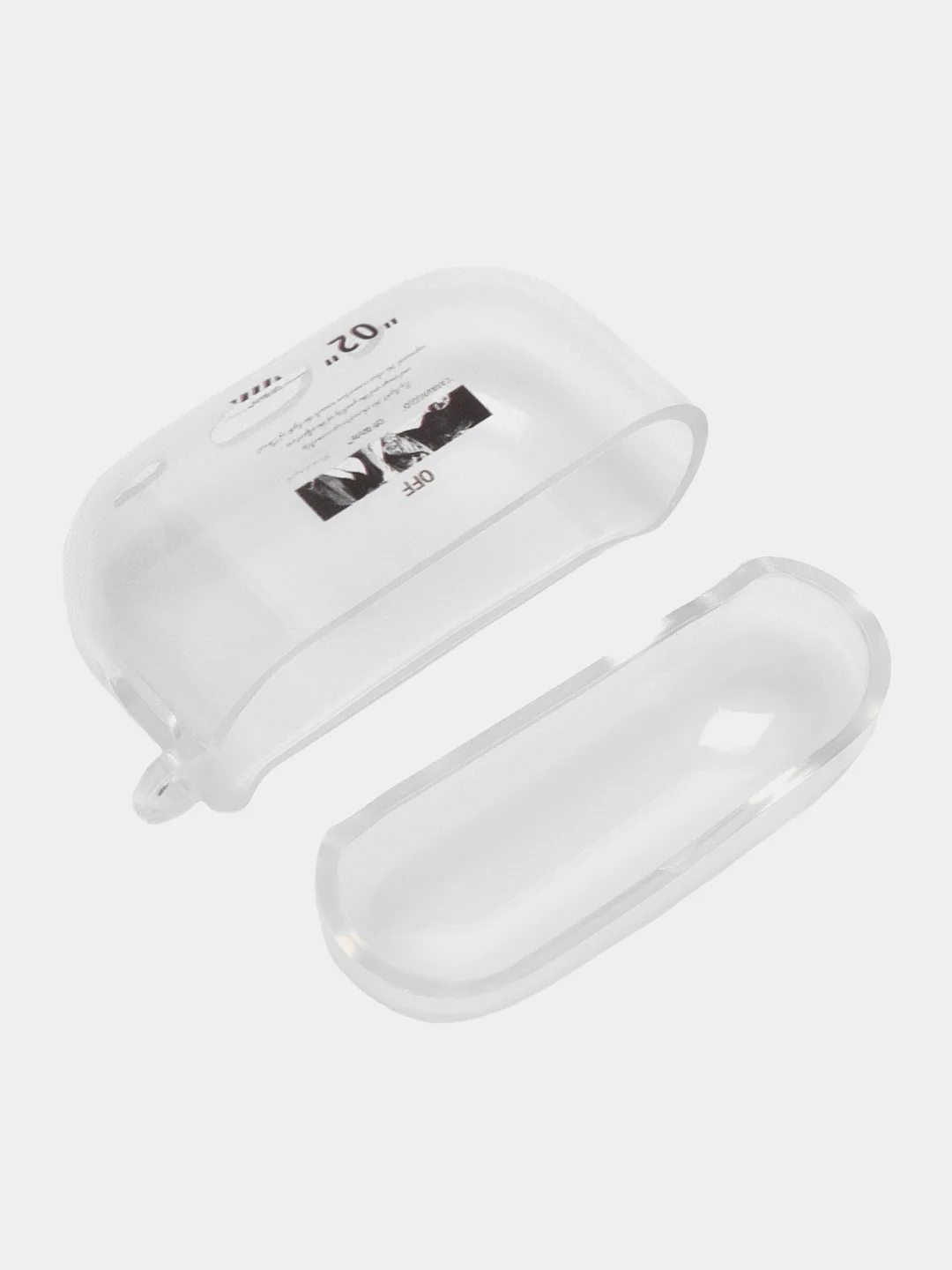 Фиолетовый чехол для Apple AirPods Pro 2 силиконовый прозрачный с принтом Nike, Nasa (Найк, Наса))