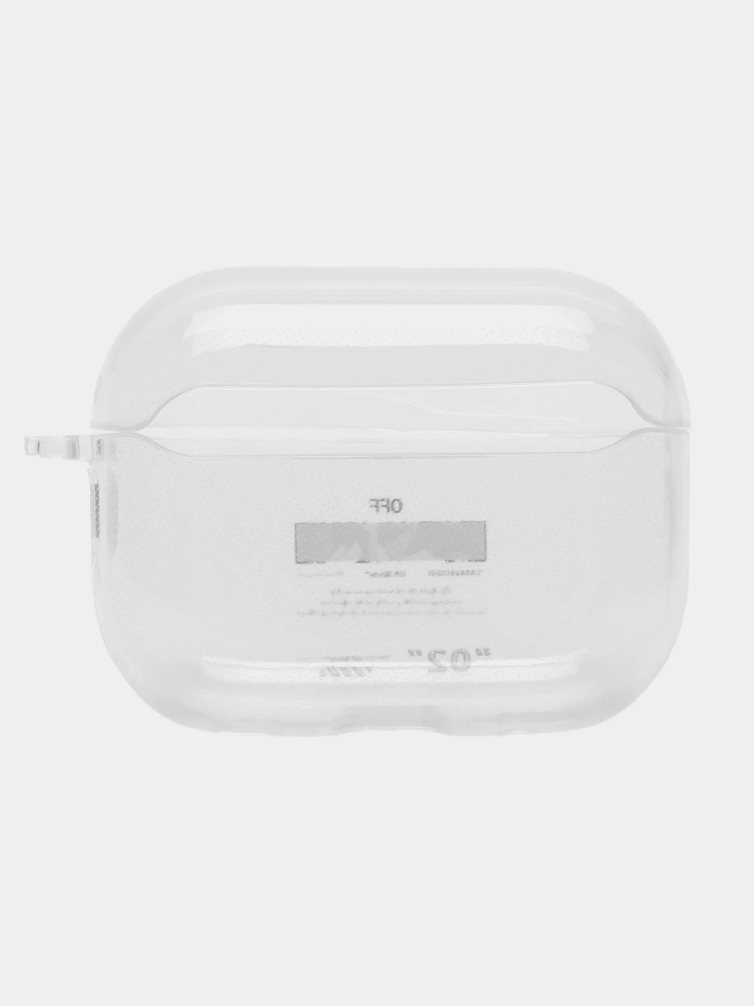 Фиолетовый чехол для Apple AirPods Pro 2 силиконовый прозрачный с принтом Nike, Nasa (Найк, Наса))