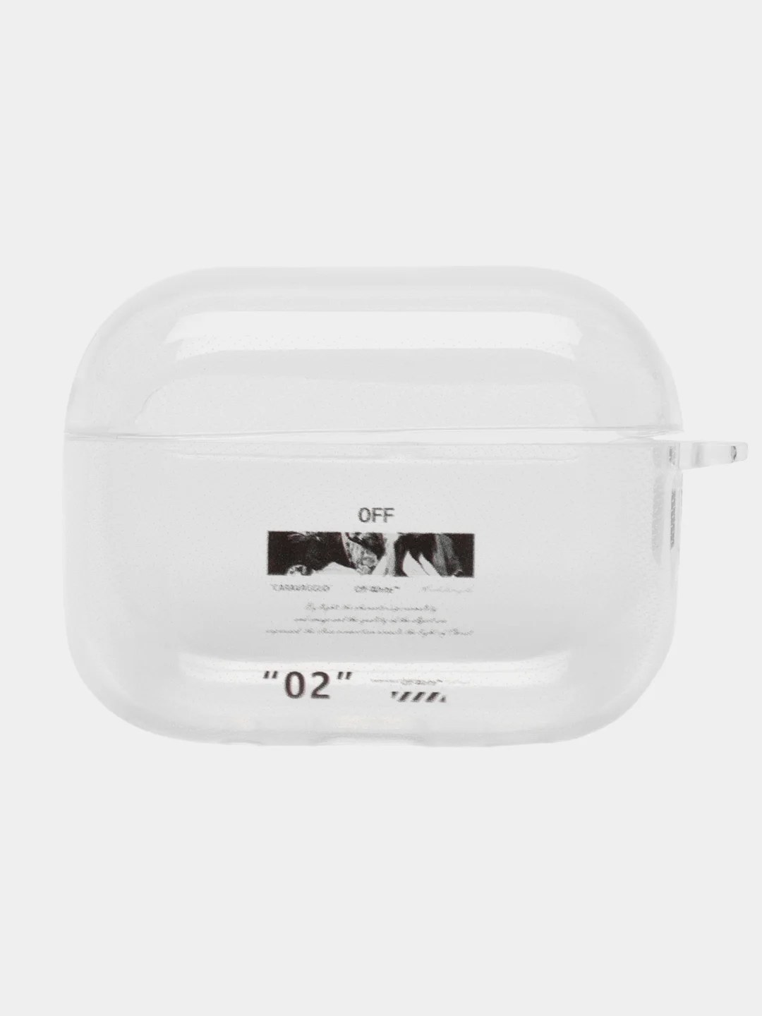 Фиолетовый чехол для Apple AirPods Pro 2 силиконовый прозрачный с принтом Nike, Nasa (Найк, Наса))