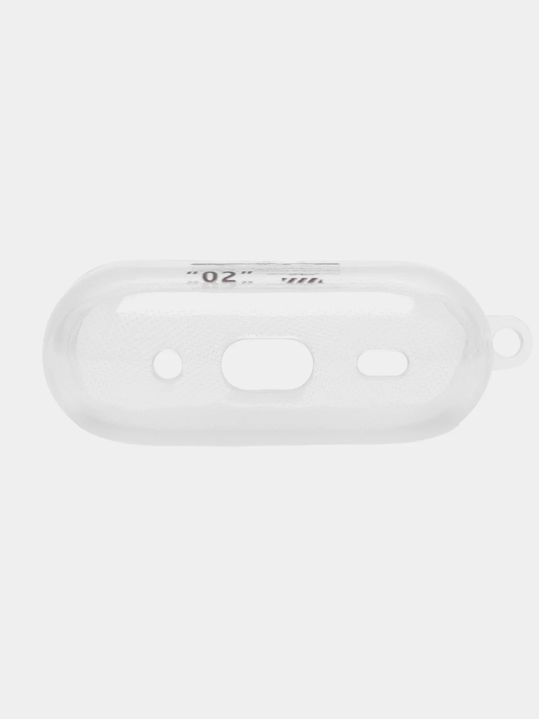 Фиолетовый чехол для Apple AirPods Pro 2 силиконовый прозрачный с принтом Nike, Nasa (Найк, Наса))