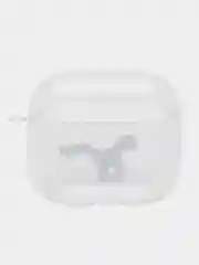 Лесной зеленый чехол для наушников Apple AirPods 3 силиконовый прозрачный принт Nike / Найк