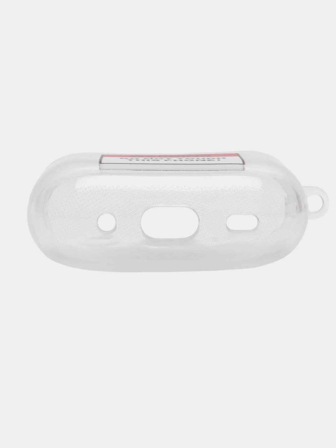 Аметистовый чехол для Apple AirPods Pro 2 силиконовый прозрачный с принтом Nike, Nasa (Найк, Наса))