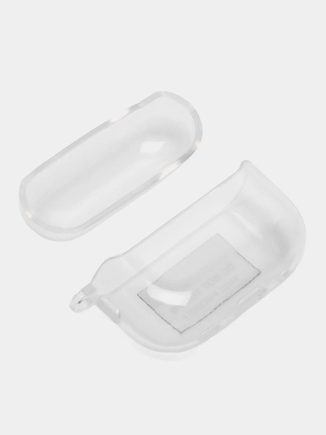 Аметистовый чехол для Apple AirPods Pro 2 силиконовый прозрачный с принтом Nike, Nasa (Найк, Наса))