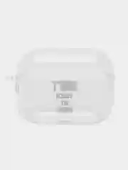 Разноцветный чехол для наушников Apple AirPods 3 силиконовый прозрачный принт Nike / Найк