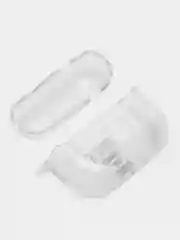 Разноцветный чехол для наушников Apple AirPods 3 силиконовый прозрачный принт Nike / Найк