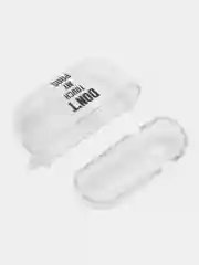 Разноцветный чехол для наушников Apple AirPods 3 силиконовый прозрачный принт Nike / Найк