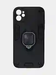 Хром чехол Apple iPhone 11 (6.1), противоударный, с металлической подставкой кольцом