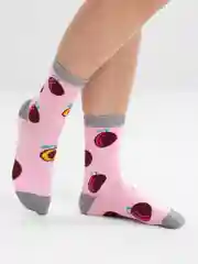Розовый носки женские, хлопок