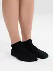 Носки черные, женские, короткие, хлопок