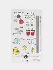Желтый переводные временные татуировки