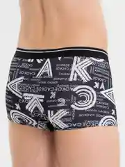 Черный мужские трусы боксеры из бамбука