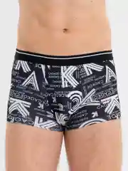 Черный мужские трусы боксеры из бамбука