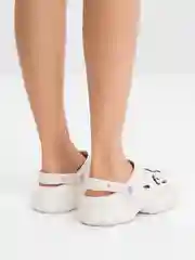 Белый сабо женские с джибитсами