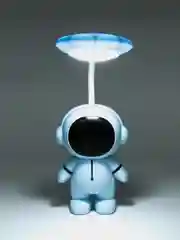 Голубой настольный LED-светильник с карандашницей, с точилкой