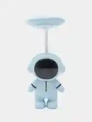 Голубой настольный LED-светильник с карандашницей, с точилкой